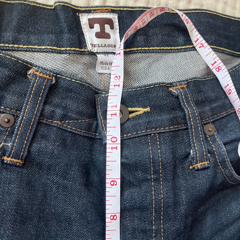 Tellason Ankara Straight Men’s Selvedge Jeans size 32 waist - Picture 4 of 10